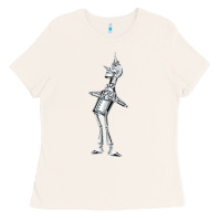 Bone vintage wizard of oz tinman Ladies Tee - DesignPulse