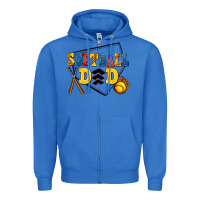 True Royal softball dad Zipper Hoodie - AdoDesignShop