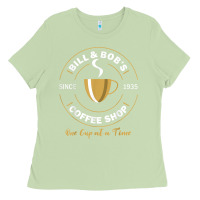 Matcha bill and bob coffee shop aa recovery gift t shirt Ladies Tee - PixelWave