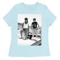 Baby Blue Thelma And Louise Ladies Tee - PixelWave