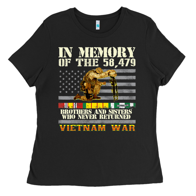 Vietnam War Veterans Us Memorial Day In The Memory Of 58479 38 Ladies Tee by PixelWave | Teevron