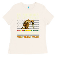 Bone Vietnam War Veterans US Memorial Day In The Memory Of 58479 38 Ladies Tee - PixelWave