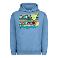 Pigment Pebble Blue mama cita needs a margarita Urban Hoodie - JahusDesignShop