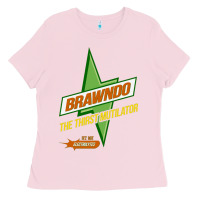Bubblegum Pink brawndo the thirst mutilator   idiocracy inspired active Ladies Tee - PixelWave