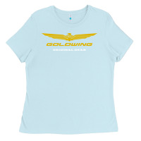 Baby Blue goldwing Ladies Tee - PixelWave