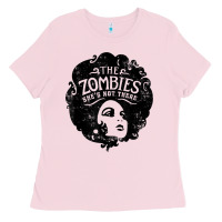 Bubblegum Pink the zombies   she's not there t shirt Ladies Tee - PixelWave
