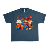 Midnight Navy Basketball Coffee Cups Urban Heavy Tee - FaDigitalArtStudio