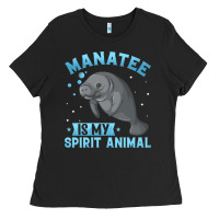 Black manatee gifts Ladies Tee - PixelWave