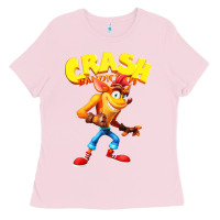 Bubblegum Pink crash bandicoot Ladies Tee - PixelWave