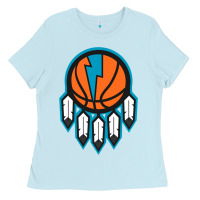 Baby Blue OKC Thunder Dreamcatcher 1 Ladies Tee - PixelWave