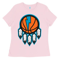 Bubblegum Pink OKC Thunder Dreamcatcher 1 Ladies Tee - PixelWave