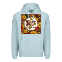 Blue Mist joy to the world christmas cow Premium Hoodie - LillyAllenDesigns