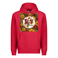Cardinal joy to the world christmas cow Premium Hoodie - LillyAllenDesigns