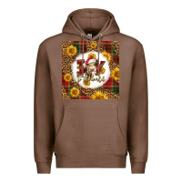 Chestnut joy to the world christmas cow Premium Hoodie - LillyAllenDesigns