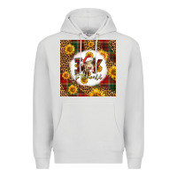 Dove Grey joy to the world christmas cow Premium Hoodie - LillyAllenDesigns