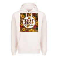 Pale Pink joy to the world christmas cow Premium Hoodie - LillyAllenDesigns