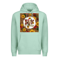 Seafoam joy to the world christmas cow Premium Hoodie - LillyAllenDesigns