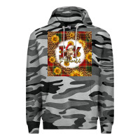 Slate Camo joy to the world christmas cow Premium Hoodie - LillyAllenDesigns