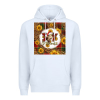 White joy to the world christmas cow Premium Hoodie - LillyAllenDesigns