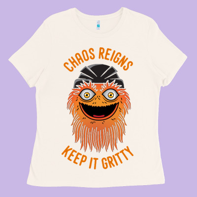Chaos Reigns Keep It Gritty Ladies Tee Designed By Pixelwave
