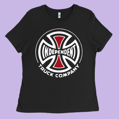 Independent Company Cross Skateboard Ladies Tee Designed By Pixelwave