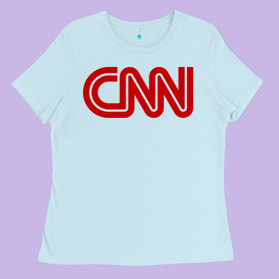 Cnn Media Company Ladies Tee Designed By Pixelwave