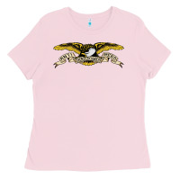 Bubblegum Pink anti hero skateboards Ladies Tee - PixelWave