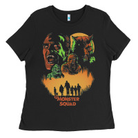 Black The Monster Squad Ladies Tee - PixelWave