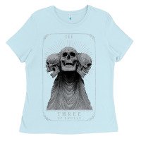 Baby Blue hunt showdown anniversary three of skulls black t shirt Ladies Tee - PixelWave