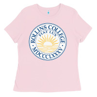 Bubblegum Pink rollins college Ladies Tee - PixelWave