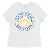 White rollins college Ladies Tee - PixelWave