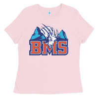 Bubblegum Pink blue mountain state Ladies Tee - PixelWave