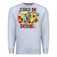 Heather Grey cinco de drinko Premium Sweatshirt - JahusDesignShop