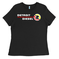 Black Detroit Diesel Ladies Tee - PixelWave