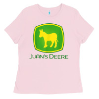 Bubblegum Pink Juan Deere Farmer Gardener Landscaper Funny Ladies Tee - PixelWave