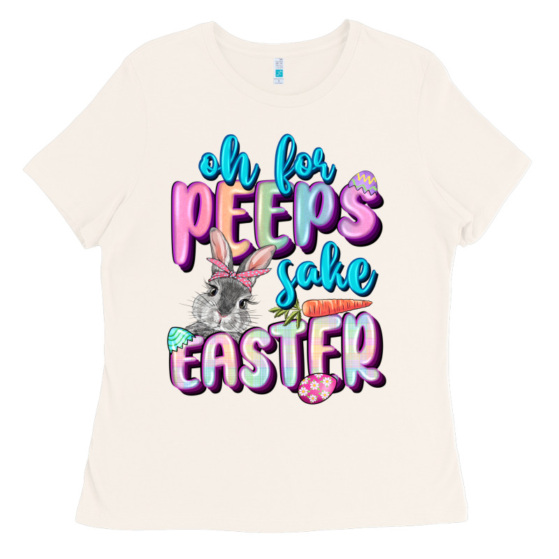 Oh For Peeps Sake Easter Day Ladies Tee by CowGirlArtShop | Teevron