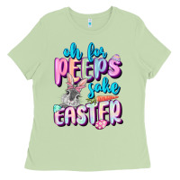 Matcha Oh for peeps sake Easter Day Ladies Tee - CowGirlArtShop