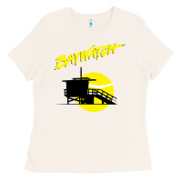 Bone baywatch lifeguard tower sunset   baywatch Ladies Tee - PixelWave
