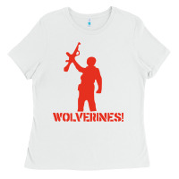 White red dawn wolverines Ladies Tee - PixelWave