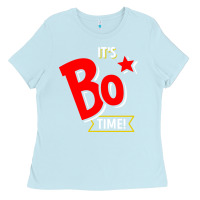 Baby Blue it's bo time Ladies Tee - PixelWave