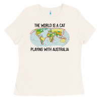 Bone the world is a cat playing with australia 2020 shirt Ladies Tee - PixelWave