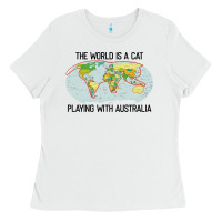 The World Is A Cat Playing With Australia 2020 Shirt Ladies Tee | Teevron