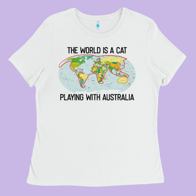 The World Is A Cat Playing With Australia 2020 Shirt Ladies Tee Designed By Pixelwave
