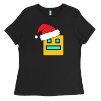 Black Geometry Dash Ladies Tee - PixelWave