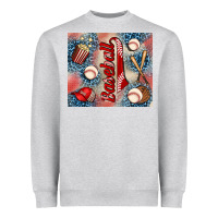 Heather Grey baseball Heavyweight Sweatshirt - AdoDesignShop
