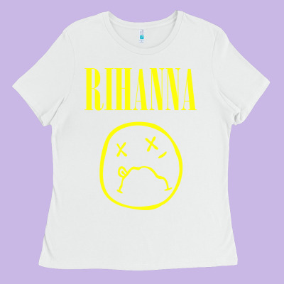 Grunge Rihanna Ladies Tee Designed By Pixelwave