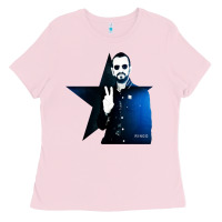 Bubblegum Pink ringo starr 01 Ladies Tee - PixelWave