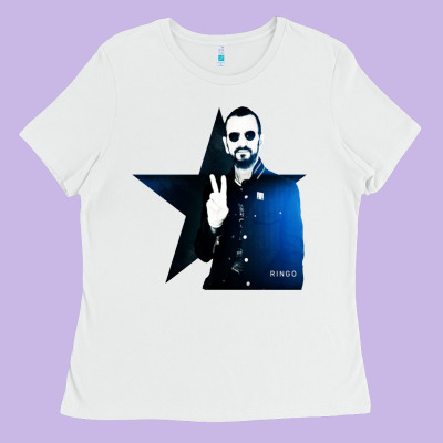 Ringo Starr 01 Ladies Tee Designed By Pixelwave