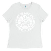 White World Oyama Karate Organization ( white ) Ladies Tee - PixelWave
