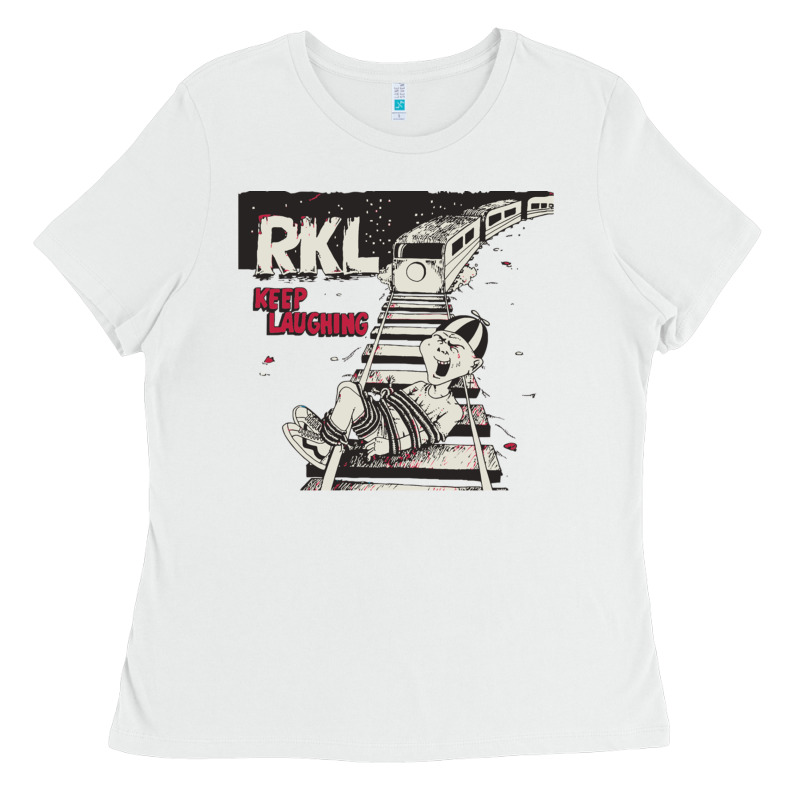 Rkl Keep Laughing Essential Ladies Tee by PixelWave | Teevron
